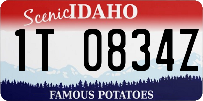 ID license plate 1T0834Z