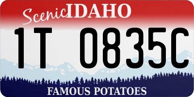 ID license plate 1T0835C