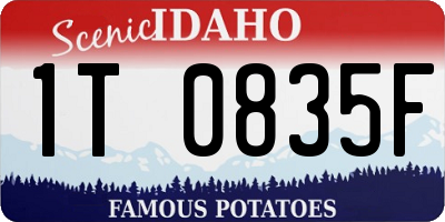 ID license plate 1T0835F