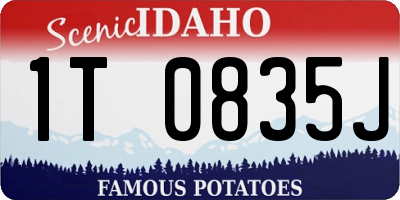ID license plate 1T0835J