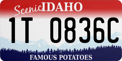 ID license plate 1T0836C