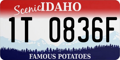ID license plate 1T0836F
