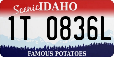 ID license plate 1T0836L