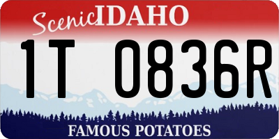 ID license plate 1T0836R