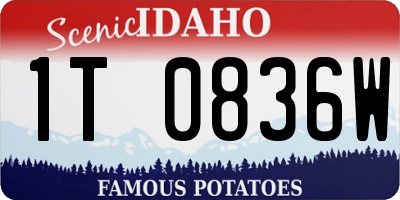 ID license plate 1T0836W