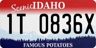 ID license plate 1T0836X