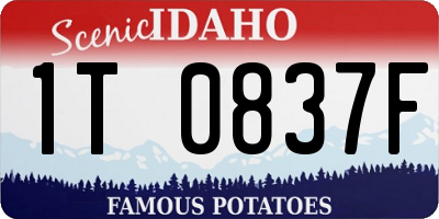 ID license plate 1T0837F