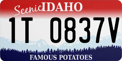 ID license plate 1T0837V