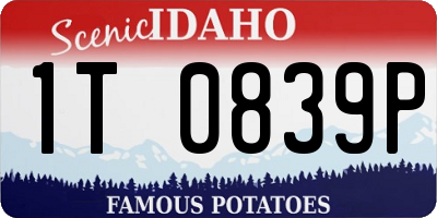 ID license plate 1T0839P