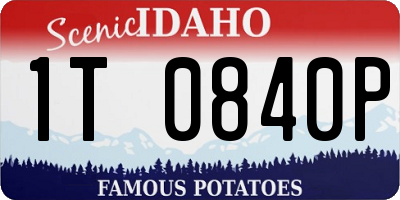 ID license plate 1T0840P