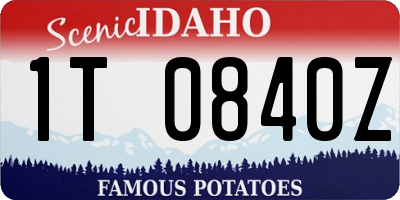 ID license plate 1T0840Z