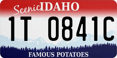 ID license plate 1T0841C