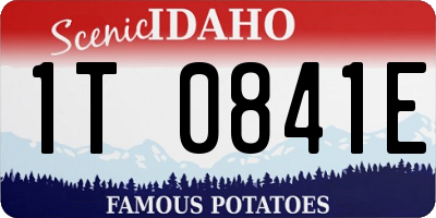 ID license plate 1T0841E