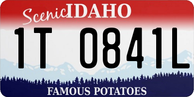 ID license plate 1T0841L