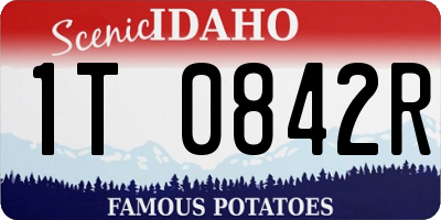 ID license plate 1T0842R