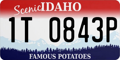 ID license plate 1T0843P