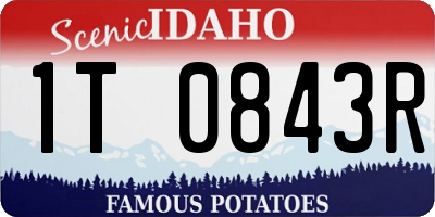 ID license plate 1T0843R