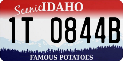ID license plate 1T0844B