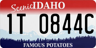 ID license plate 1T0844C