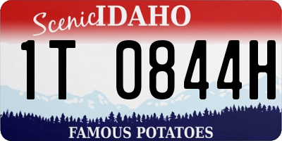ID license plate 1T0844H