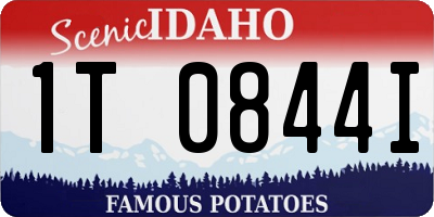 ID license plate 1T0844I