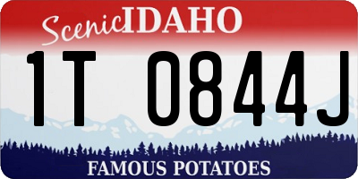 ID license plate 1T0844J