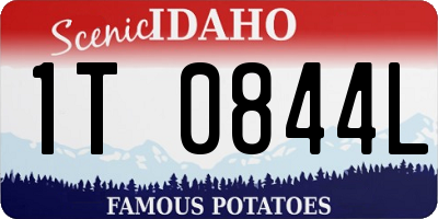 ID license plate 1T0844L