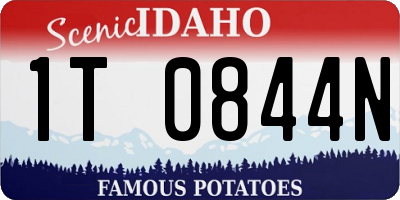 ID license plate 1T0844N