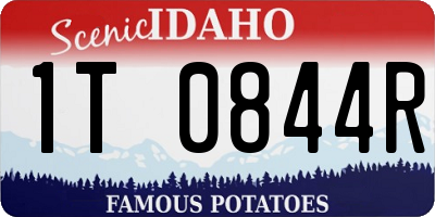 ID license plate 1T0844R