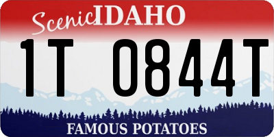 ID license plate 1T0844T