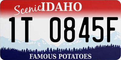 ID license plate 1T0845F