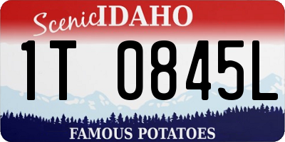 ID license plate 1T0845L