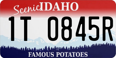 ID license plate 1T0845R
