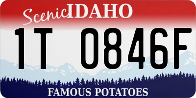 ID license plate 1T0846F