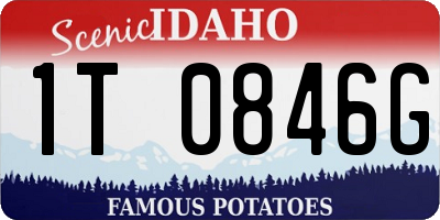 ID license plate 1T0846G
