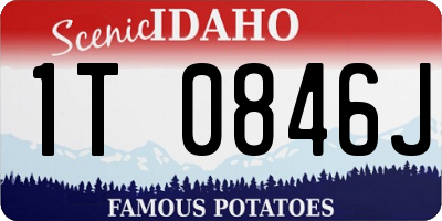 ID license plate 1T0846J