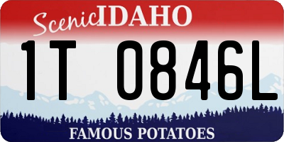 ID license plate 1T0846L