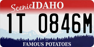 ID license plate 1T0846M