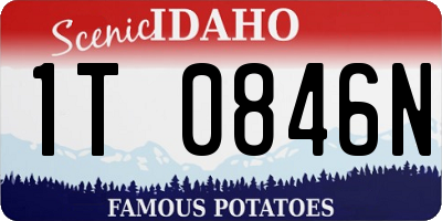 ID license plate 1T0846N