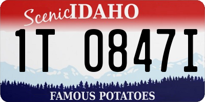 ID license plate 1T0847I