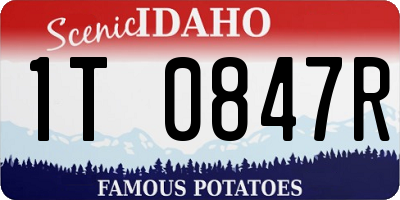 ID license plate 1T0847R