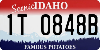 ID license plate 1T0848B