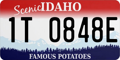 ID license plate 1T0848E