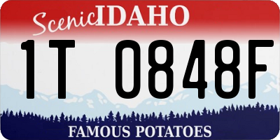 ID license plate 1T0848F
