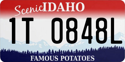 ID license plate 1T0848L