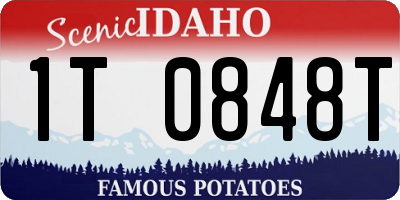 ID license plate 1T0848T