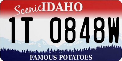 ID license plate 1T0848W