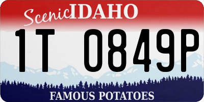 ID license plate 1T0849P