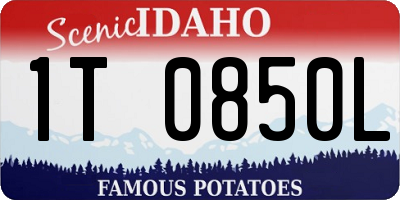 ID license plate 1T0850L