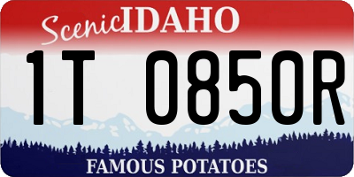 ID license plate 1T0850R